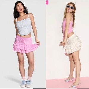 PINK’s Summer Fling Satin Ruffle Skirts
